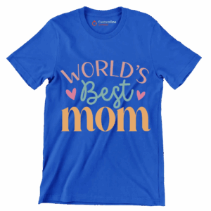 World's best mom Mother’s Day T Shirt Blue S 1
