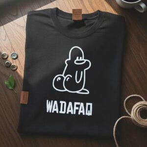 Funny WTF Meme T-Shirt – Wadafaq Parody Cartoon Tee