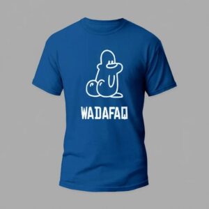 Funny WTF Meme T Shirt Wadafaq Parody Cartoon Tee 04