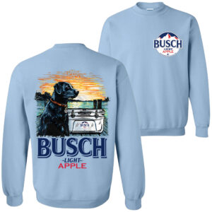 Limited Busch Light Apple Best Friend Tees 3 Sweatshirt Light Blue