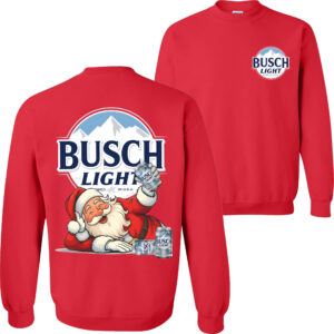 Busch Light Santa Sweatshirt – Funny Christmas Beer Drinking Gift