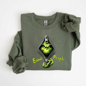 Ew People Grinch Sweatshirt – Funny Christmas Movie Hoodie