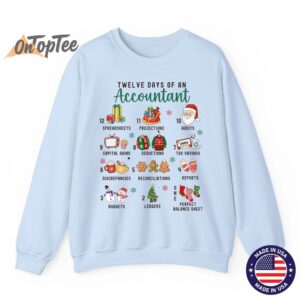 12 Days Christmas Of An Accountant Holiday Sweatshirt 04
