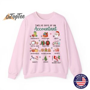 12 Days Christmas Of An Accountant Holiday Sweatshirt 05