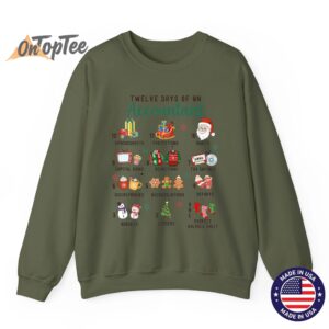 12 Days Christmas Of An Accountant Holiday Sweatshirt 09