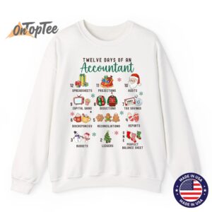 12 Days Christmas Of An Accountant Holiday Sweatshirt 11