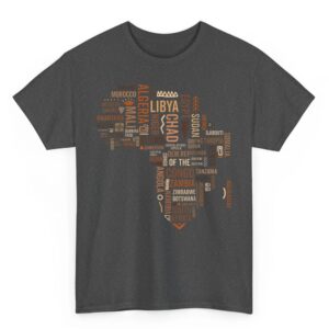 Africa Map Countries Black History Pride African American T Shirt 03