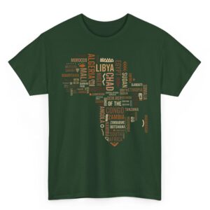 Africa Map Countries Black History Pride African American T Shirt 04