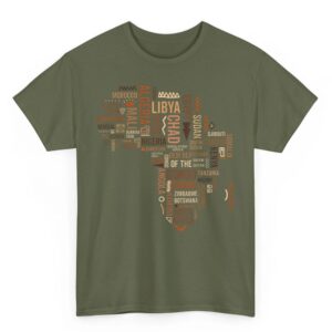 Africa Map Countries Black History Pride African American T Shirt 05