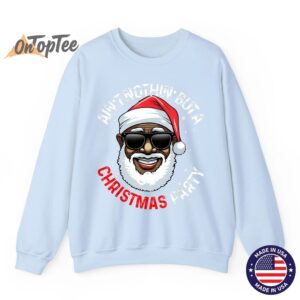 African American Santa Claus Christmas Pajama Shirt Sweatshirt 04