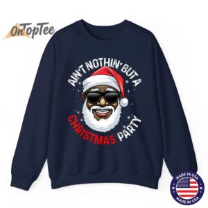 African American Santa Claus Christmas Pajama Shirt Sweatshirt 06