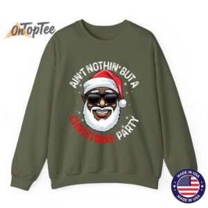 African American Santa Claus Christmas Pajama Shirt Sweatshirt 09
