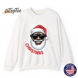 African American Santa Claus Christmas Pajama Shirt Sweatshirt 11