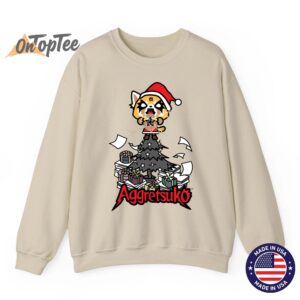 Aggretsuko Metal Christmas Tree Sweatshirt