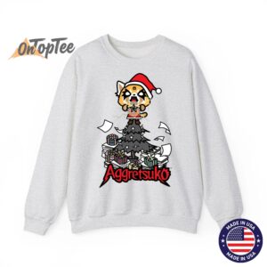 Aggretsuko Metal Christmas Tree Sweatshirt 02