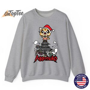 Aggretsuko Metal Christmas Tree Sweatshirt 03