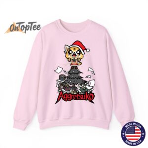 Aggretsuko Metal Christmas Tree Sweatshirt 05