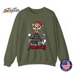 Aggretsuko Metal Christmas Tree Sweatshirt 09