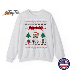 Aggretsuko Ugly Christmas Rage Sweatshirt 1 Aggretsuko Ugly Christmas Rage Sweatshirt 02