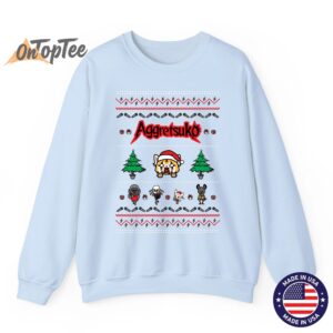 Aggretsuko Ugly Christmas Rage Sweatshirt 3 Aggretsuko Ugly Christmas Rage Sweatshirt 04