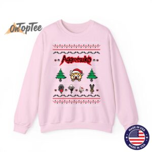 Aggretsuko Ugly Christmas Rage Sweatshirt 4 Aggretsuko Ugly Christmas Rage Sweatshirt 05