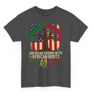 American Grown African USA Flag Black History Month T-Shirt 1 American Grown African USA Flag Black History Month T Shirt 02