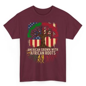 American Grown African USA Flag Black History Month T-Shirt 3 American Grown African USA Flag Black History Month T Shirt 04