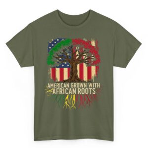 American Grown African USA Flag Black History Month T-Shirt 4 American Grown African USA Flag Black History Month T Shirt 05
