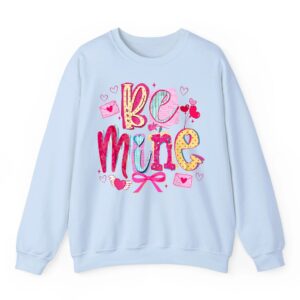 Be Mine Preppy Coquette Valentines Christian God Faith Sweatshirt 02