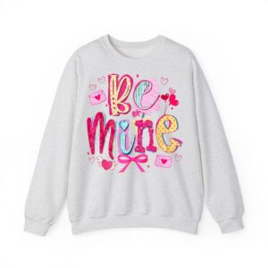 Be Mine Preppy Coquette Valentines Christian God Faith Sweatshirt 04