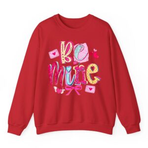 Be Mine Preppy Coquette Valentines Christian God Faith Sweatshirt 06