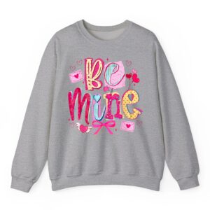 Be Mine Preppy Coquette Valentines Christian God Faith Sweatshirt 09