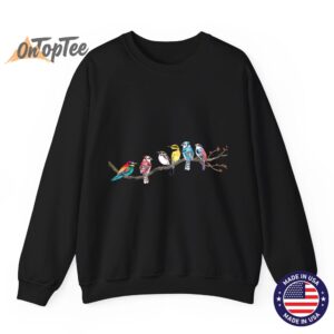 Bird Watching Birds on a Branch Bird Watcher Sweatshirt