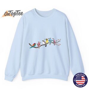 Bird Watching Birds on a Branch Bird Watcher Sweatshirt 08
