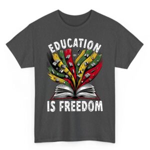Black History Education is Freedom Books Black History T-Shirt 1 Black History Education is Freedom Books Black History T Shirt 02