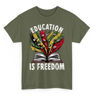 Black History Education is Freedom Books Black History T-Shirt 5 Black History Education is Freedom Books Black History T Shirt 06