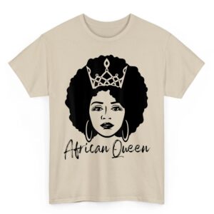 Black History Month African Queen Black Queen Women Girls T-Shirt