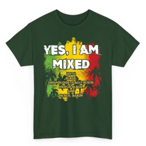 Black History Month Yes I Am Mixed Black Is Beautiful T Shirt 03
