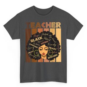 Black Smart Teacher Afro Girl Melanin African American Wowen T-Shirt 2 Black Smart Teacher Afro Girl Melanin African American Wowen T Shirt 03