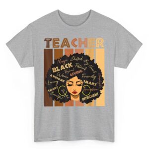 Black Smart Teacher Afro Girl Melanin African American Wowen T-Shirt 3 Black Smart Teacher Afro Girl Melanin African American Wowen T Shirt 04