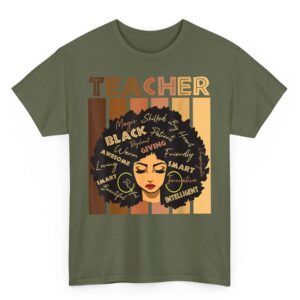 Black Smart Teacher Afro Girl Melanin African American Wowen T-Shirt 5 Black Smart Teacher Afro Girl Melanin African American Wowen T Shirt 06