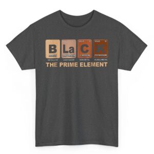 Black The Prime Element Black History Month Periodic Table T Shirt 02