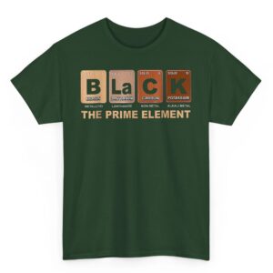 Black The Prime Element Black History Month Periodic Table T Shirt 03