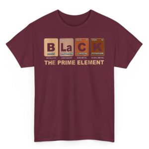 Black The Prime Element Black History Month Periodic Table T Shirt 04