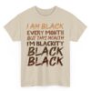 Black The Prime Element Black History Month Periodic Table T-Shirt