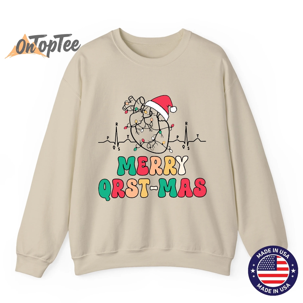 Cardiology Nurse Christmas ECG Heart Anatomy Tachy Cvicu Icu Sweatshirt Cardiology Nurse Christmas ECG Heart Anatomy Tachy Cvicu Icu Sweatshirt