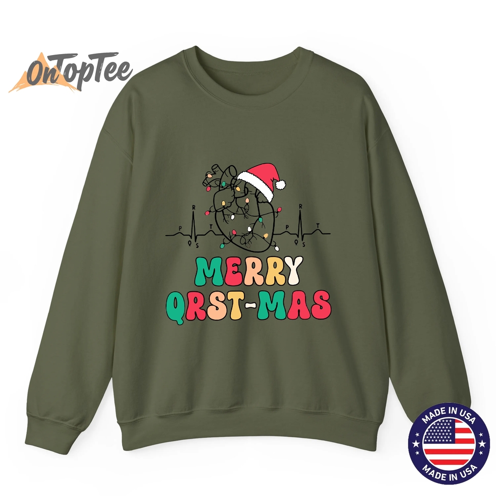 Cardiology Nurse Christmas ECG Heart Anatomy Tachy Cvicu Icu Sweatshirt Cardiology Nurse Christmas ECG Heart Anatomy Tachy Cvicu Icu Sweatshirt