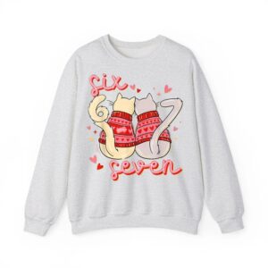 Cats Valentine 67 Six Seven Sweatshirt