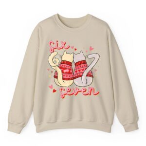 Cats Valentine 67 Six Seven Sweatshirt 04