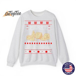 Cheese Tasting Merry Cheesemas Ugly Sweatshirt 3 Cheese Tasting Merry Cheesemas Ugly Sweatshirt 04